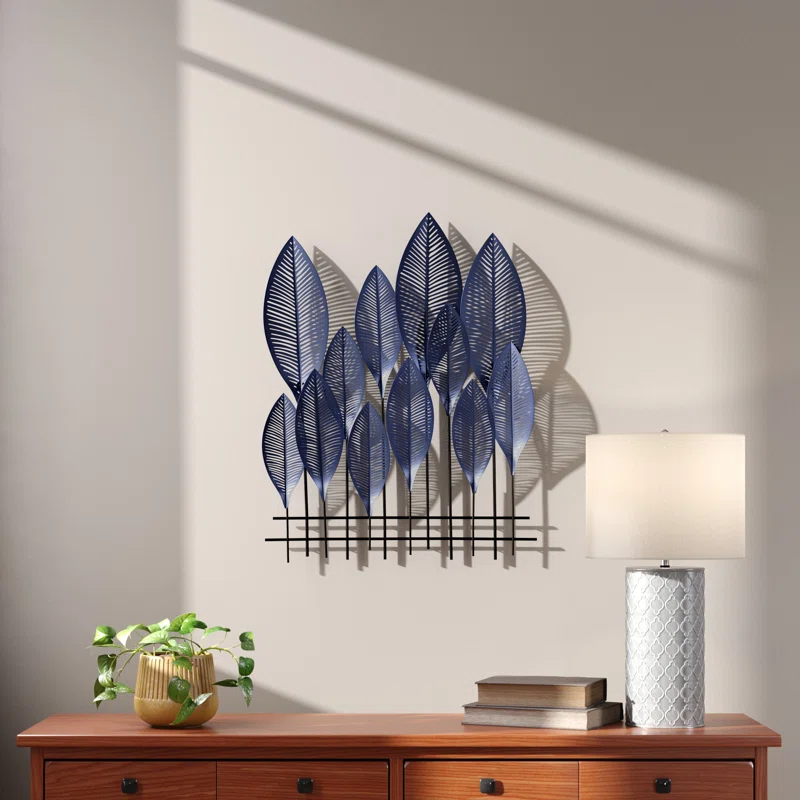 Nola Traditional Plants & Flowers Wall Decor on Iron